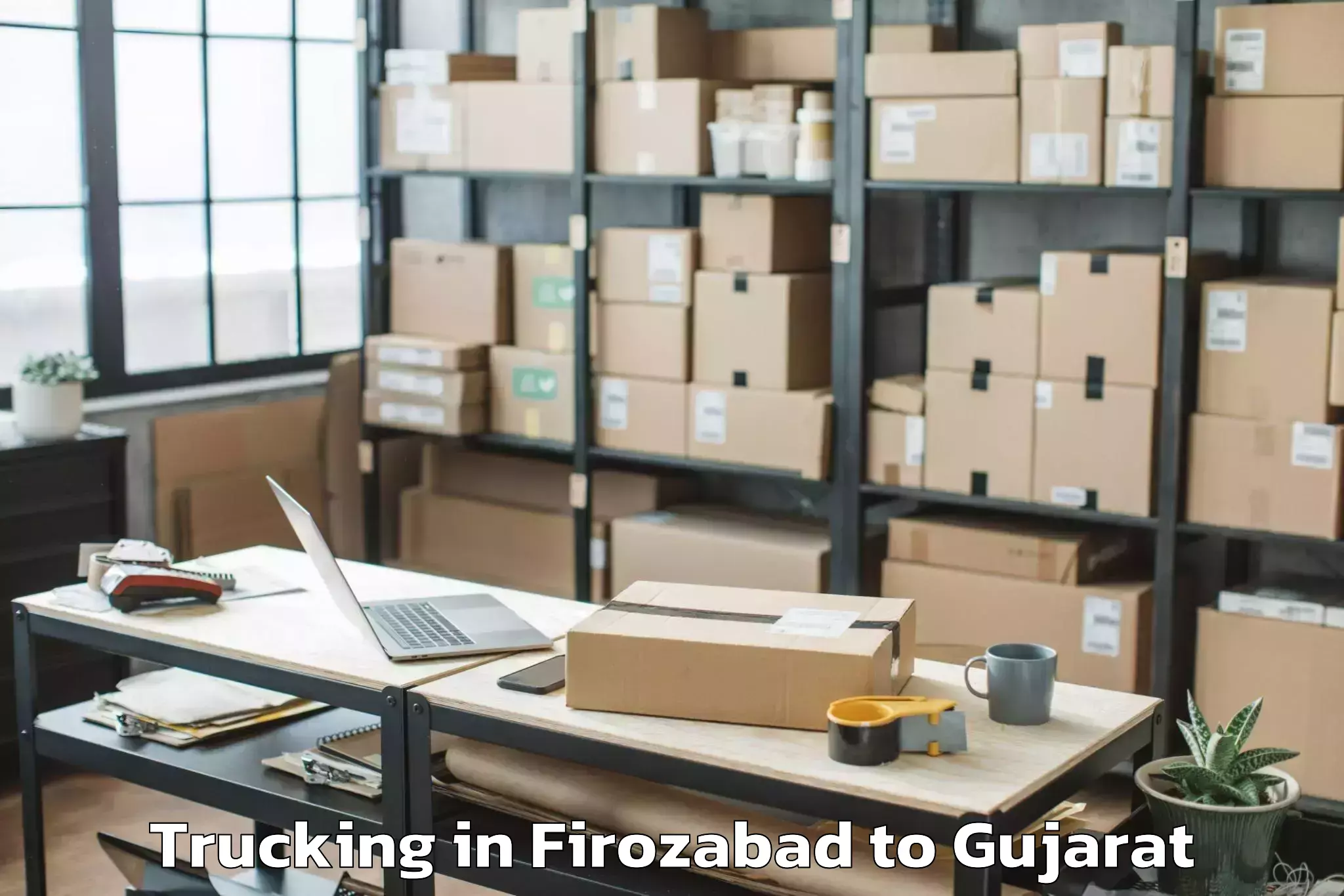 Quality Firozabad to Katodara Trucking